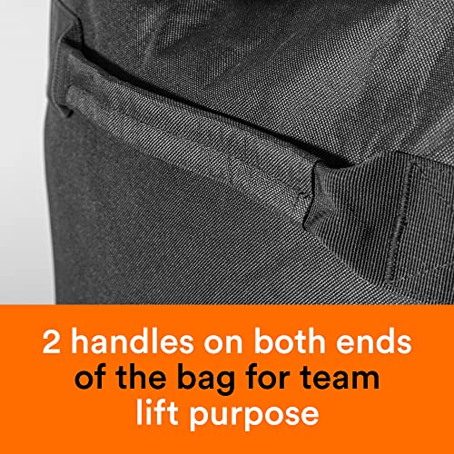 Fitdom 130L 36" Extra Large Heavy Duty Sports Equipment Storage Duffle Bag - color: Black
