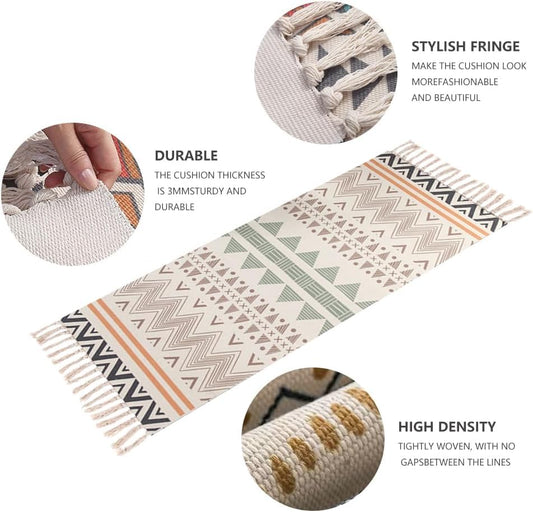 nuveti Cotton Yoga Mat - Absorbent, Grippy Tight Weave, Ashtanga & Hot Yoga Rug, Helps with Slippery Hands & Feet - color: TaGeLa