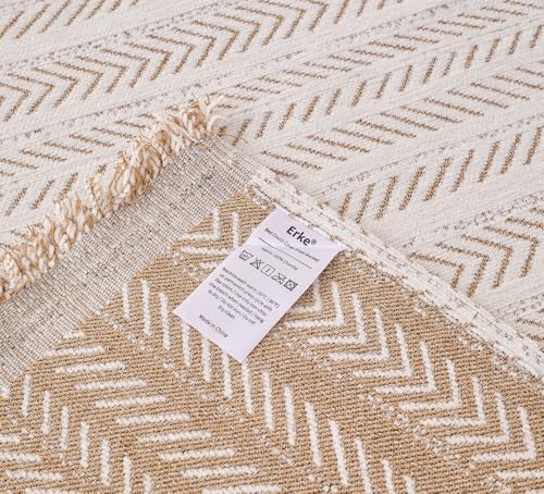 Erke Boho Chair Recliner Throw Cover Chenille Sheet Blanket 71”x71” - color: Beige Coffee, size: 71" x 71"