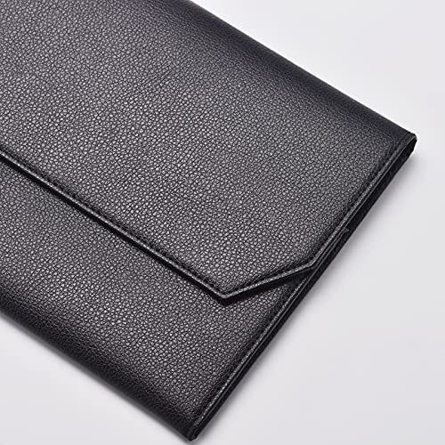 Lanxivi Fountain Pen Case Black Gray Coffee Style PU Leather 48 12 - color: Black- 12 Slot