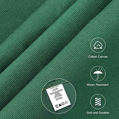 Chef Apron with Cross Back Straps for Men Women, Cotton Canvas Apron for Artists Painting, Kitchen Cooking - color: Green