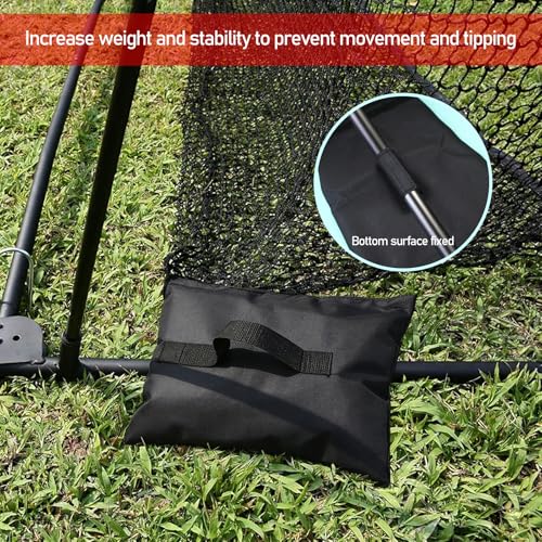 Sports Sandbags, 2-Pack Weighted Anchors for Baseball & Soccer | 2-pack heavy-duty sports sandbags, universal anchors baseball, soccer, golf, football & hockey nets, black, durable & secure