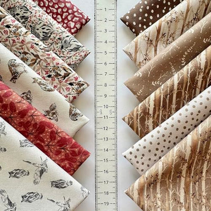 60-Piece Neutral Nature Patchwork Cotton Fabric Squares – 8×8 inch (20×20 cm), 100% Cotton 140 GSM, Pre-Cut Quilting Fabric Bundle, Made in Türkiye - color: Wild Jungle Mix, size: 60pcs 8x8 inch