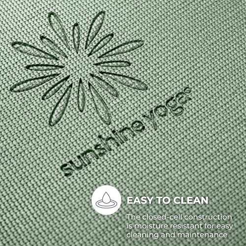 Voyage 5mm Studio Yoga Mats, 10 Pack, 72x24in | Extra Long, Anti-Tear Exercise Mats for Workout, Stretching, Fitness - Non Slip Gym Mats for Home, Schools and Studios - color: Sage