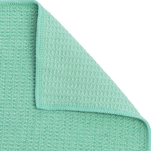 Shandali Hot Yoga Towel - Mat-Sized, Microfiber, Super Absorbent, Anti-Slip, Injury Free, 24" x 72" - Best Bikram Yoga Towel - Exercise, Fitness, Pilates Gear - color: Jade Green