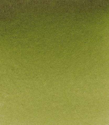 Schmincke - HORADAM® AQUARELL - Finest Artists' Watercolors, 525 Olive Green Yellowish, 14 525 044, 1/2 pan - color: 525 Olive Green Yellowish