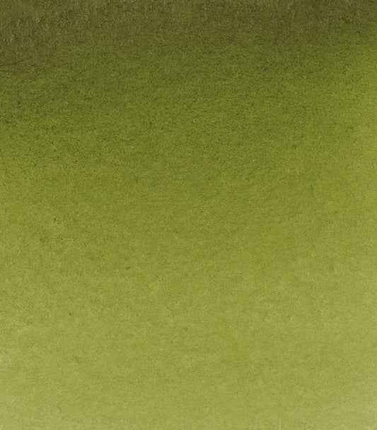 Schmincke - HORADAM® AQUARELL - Finest Artists' Watercolors, 525 Olive Green Yellowish, 14 525 044, 1/2 pan - color: 525 Olive Green Yellowish