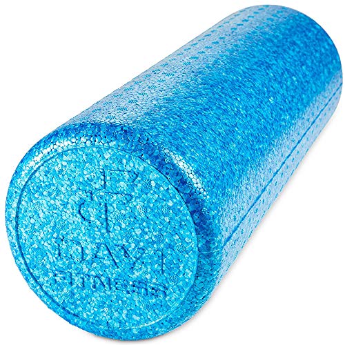 High-Density Foam Roller - color: Solid Blue, size: 18"