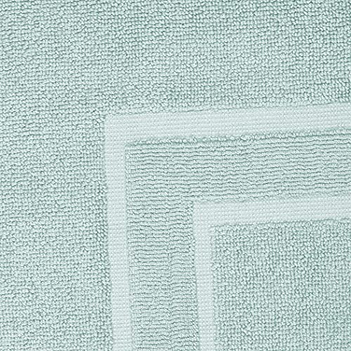 GLAMBURG Premium Cotton 20x32 inch 2-Pack Bath Mats - 100% Ringspun Cotton - Luxury Hotel & Spa Quality - 800 GSM - Durable Soft Highly Absorbent - Machine Washable - Sea Green - color: Sea Green