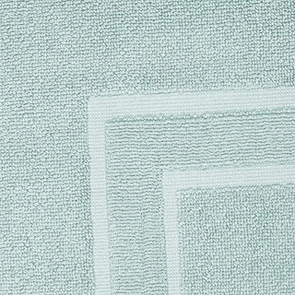 GLAMBURG Premium Cotton 20x32 inch 2-Pack Bath Mats - 100% Ringspun Cotton - Luxury Hotel & Spa Quality - 800 GSM - Durable Soft Highly Absorbent - Machine Washable - Sea Green - color: Sea Green