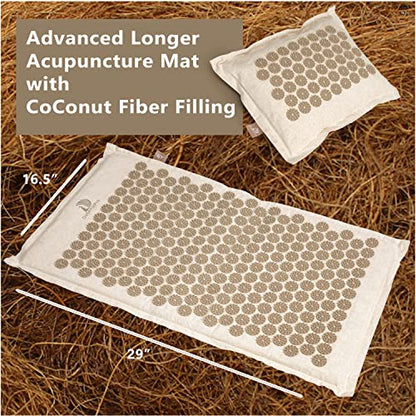 Acupressure Mat & Pillow Set + 8-Piece Silicone Cupping Set