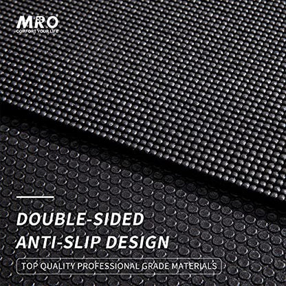 MRO Extra Large Yoga Mat, 12'x6'/9'x6'/7'x5'/6'x4' (9MM) - color: Black, size: 7*5 FT