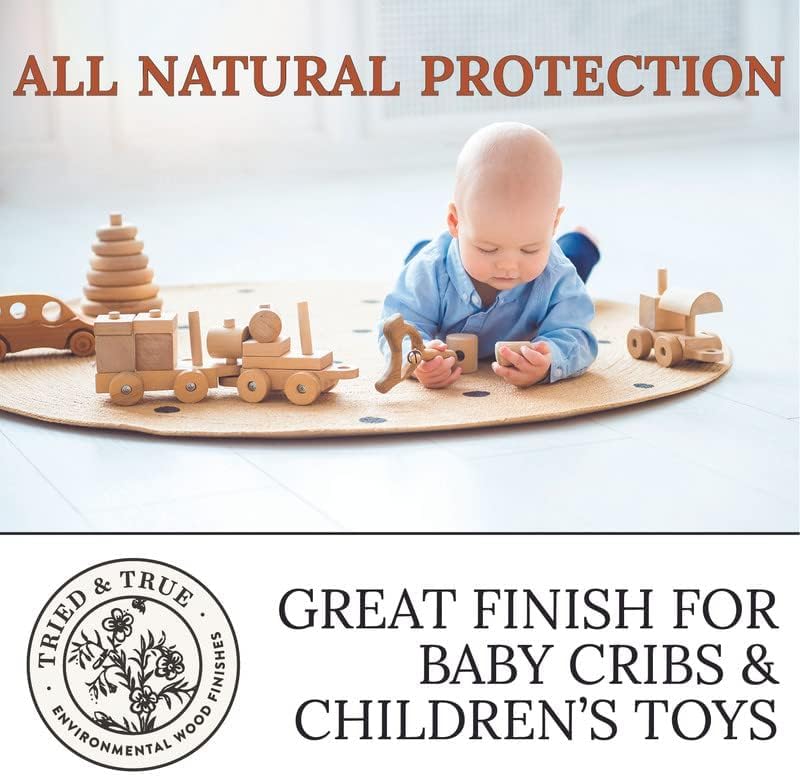 Tried & True Superior Varnish Oil Wood Finish & Sealer, 8 oz. | Natural Pine Resin & Linseed Oil, Ideal for Interior Furniture, Tables, Countertops, Food Safe, Scratch Resistant & Durable - size: 8 oz