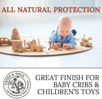 Tried & True Superior Varnish Oil Wood Finish & Sealer, 8 oz. | Natural Pine Resin & Linseed Oil, Ideal for Interior Furniture, Tables, Countertops, Food Safe, Scratch Resistant & Durable - size: 8 oz