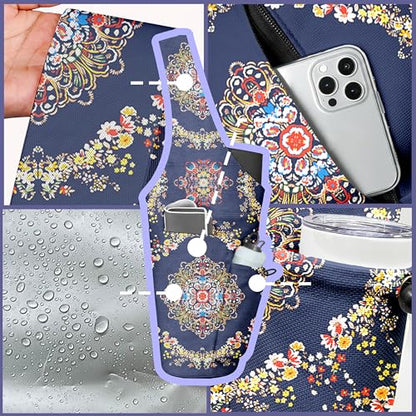 Yoga Bag for Women, Large Yoga Mat Bag Tote Carrier with Wet Dry Pocket | Water Bottle Holder & Adjustable Strap, Fits 1/2" Thick Yoga Mat for Gym, Pilates, Travel, Work - color: YOGA-02