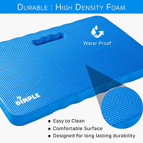 Dimple Thick Kneeling Pad | Garden Pad for Gardening | Kneeling Pad for Work | Garden & Bathtub Kneeler for Baby Bath | Kneeling Mat for Exercise & Yoga (XL) 17.8 x 11, Thickest 1-½"(2 Pack, Blue) | Garden & Bathtub Kneeler for Baby Bath, Kneeling Mat for