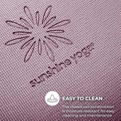 Voyage 요가 매트, 10팩, 182.9 x 61cm(72 x 24인치) 전문 스튜디오 및 체육관 벌크 요가 매트, 5mm 두께, 내구성, 찢어짐 방지, 미끄럼 방지 피트니스 및 운동 매트 - color: 라일락