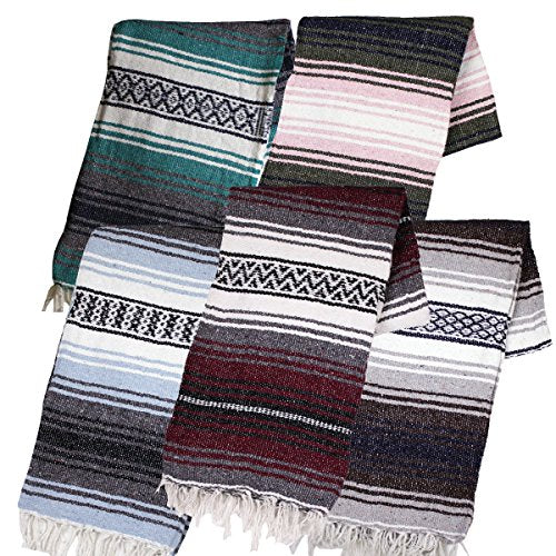 Canyon Creek Mexican Style Falsa Yoga Blanket (Mixed) - color: Assorted