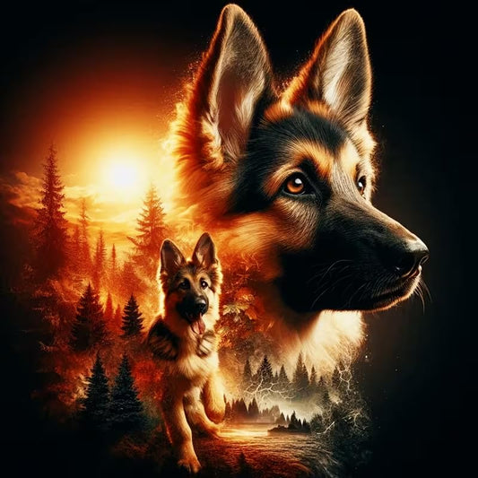 COHAYISY Dog Diamond Art Painting Kits for Adults, Animal 5D Full Drill Gem Dots Art and Crafts for Gift Home Wall Decor 12x12 in - color: 26-73 Dog