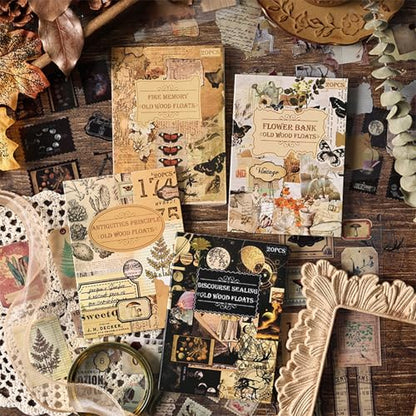 Vintage Stickers 20 Sheets About 200 Pcs Scrapbooking Supplies Journaling Stickers Junk Journal Collage Kit Art Bullet Journal (Antique Manager)