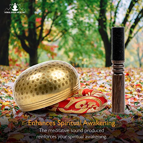 Tibetan Singing Bowls Set~ Meditation Sound Bowl hand Hammered in Nepal For Yoga, Meditation, Mindfulness, Healing & Chakra balancing~ (3.5 inch) - size: 3.5 inch