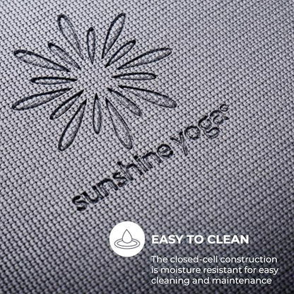Voyage 5mm Studio Yoga Mats, 10 Pack, 72x24in | Extra Long, Anti-Tear Exercise Mats for Workout, Stretching, Fitness - Non Slip Gym Mats for Home, Schools and Studios - color: Cool Gray