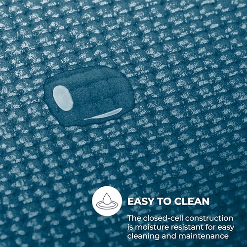 Voyage 5mm Studio Yoga Mats, 4 Pack, 72x24in - color: Oceanside