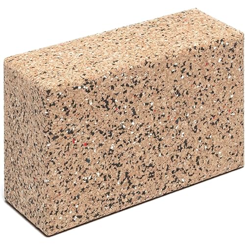 Go4Cork Cork Yoga Block | Non-Toxic, Alternative To Foam Yoga Blocks | Odorless, Soft, Non-Slip, Workout & Exercise | Yogi Gift Accessories | Men & Women | Eco Friendly, Sustainable - size: 9 x 6 x 4"