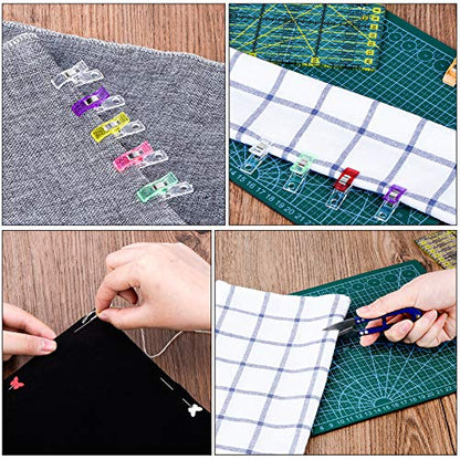 104Pcs Rotary Cutters, Rotary Cutter Set with Cutting Mat, Patchwork Ruler, Carving Knife, Rotary Cutter Kit for Sewing and Quilting
