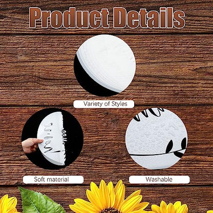 Kigley 16 Pcs Welcome Stencils for Painting on Wood 12" Large Round Letters Door mat Stencils Templates Farmhouse Paint Stencil for Wood Door Hanger Sign Reusable(Welcome)