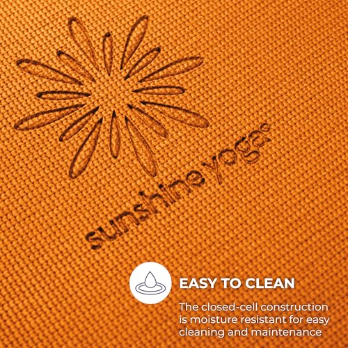 Voyage 5mm Studio Yoga Mats, 10 Pack, 72x24in - color: Orange