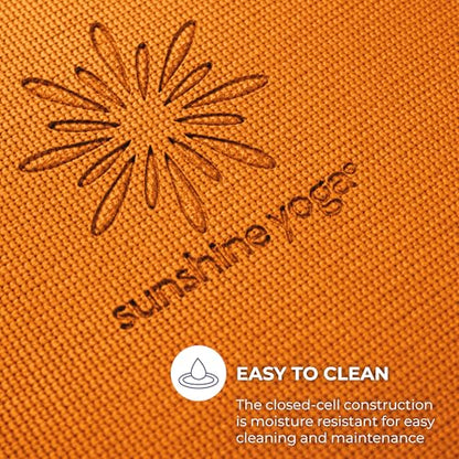 Voyage 5mm Studio Yoga Mats, 10 Pack, 72x24in - color: Orange