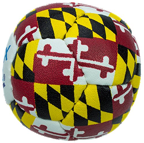 SWAX LAX Lacrosse Training Ball - Indoor Outdoor Practice Less Bounce & Rebounds - color: Maryland