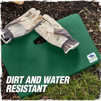 RUGGED RHINO Extra Thick Foam Kneeling Pad for Gardening 2 Pack, Pine Green | Thick Knee Pads, Holds 300 lbs, Protect Knees from Hard Concrete Surfaces for Gardening, Yard, Gym, Mechanic - color: Pine Green