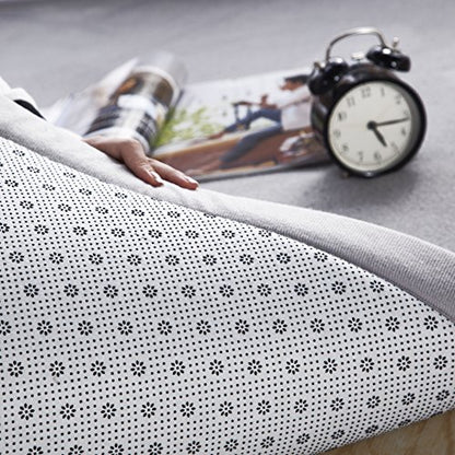 V-mix Baby Play Mat, Handmade Weaving Plush Foam Play Crawling Rugs for Baby, Toddler, Children, Yoga Mat, Exercise Mat Cushy-Soft & Thick Hypoallergenic, Non-Toxic, Reversible - color: Grey, size: 6'7" x 6'7" (Rectangular)