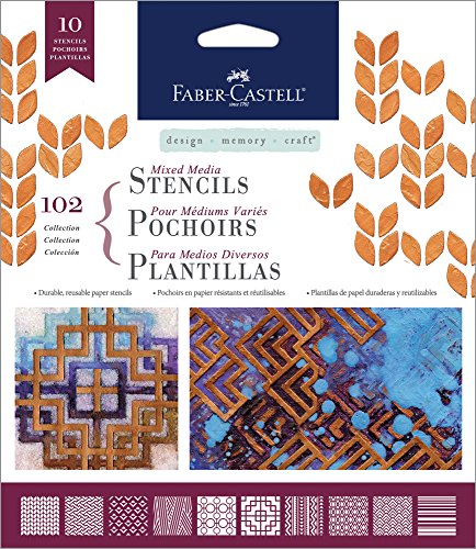 Faber-Castell Mixed Media Stencils - Classic Graphic II - 10 Paper Stencils, 102 - Classic (FC770602) - style: Classic Graphic II
