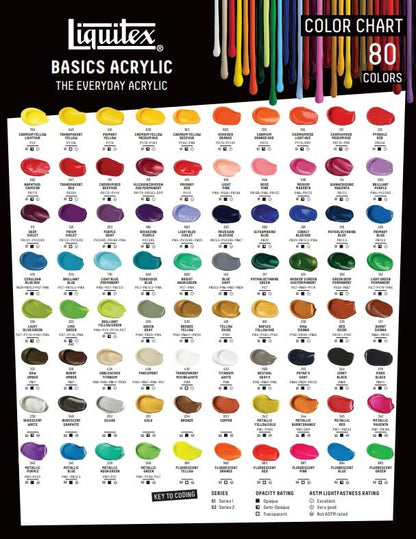 Liquitex BASICS Acrylic Paint, 13.5-oz Bottle, Brilliant Purple | Medium Viscosity, Satin Finish, Lightfast, Fine Art Pigments, Range of Opacities, Easy Blending - color: Brilliant Purple, size: 13.5 Fl Oz (Pack of 1)