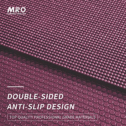 MRO Extra Large Yoga Mat, 12'x6'/9'x6'/7'x5'/6'x4' (9MM) - color: Purple, size: 7*5 FT
