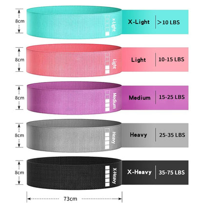 Premium Fabric Resistance Bands Set for Women (3-Pack or 6-Pack) – Non-Slip Workout Bands for Glutes, Legs & Hips – Elastic Booty Bands with Carry Bag, Ideal for Home Fitness, Yoga & Pilates