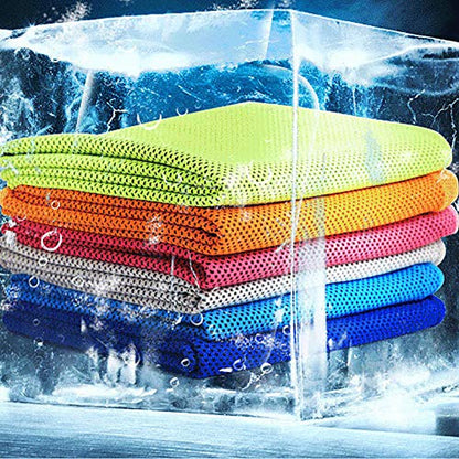 Pack of 20 Cooling Towel 40x12'' Ice Towel for Neck and Face Microfiber Chilly with Bag Breathable Yoga Gym Stay Cool Towels Sweat Rag for Workout Running Camping Pilates Beach, Red - color: Red