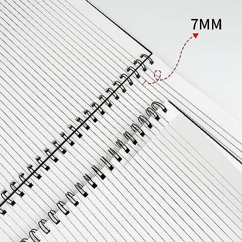 Large Lined Notebook Spiral Notebook 8.5" x 11"-4 Pack LINED Notebook 7mm Ruled Hardcover Notebook 120 Pages 100 GSM Thick Paper Notebook Hardcover Journal for School, Office,Study and Notes | 4 Pack LINED Notebook Ruled Hardcover Notebook Thick Paper Not