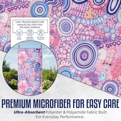 CHEEKY WINX Microfiber Gym Towel – Highly Absorbent Microfiber Sweat Towel, Quick-Dry Lightweight Design, Odour-Resistant Fabric, Matching Carry Bag, Joy, Regular (90 x 50 cm) - color: Joy, size: Regular