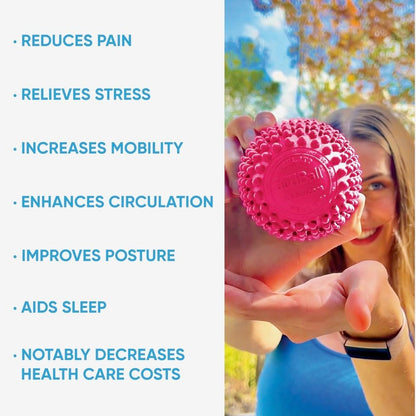Dr. Cohen's acuProducts Heatable Deep Tissue Massager for Muscle Injury Recovery (acuBall Large - Pink) - color: Acuball Large - Pink