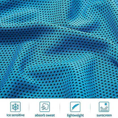 Honoson Cooling Towel Bulk - color: Blue, size: 32"x12"