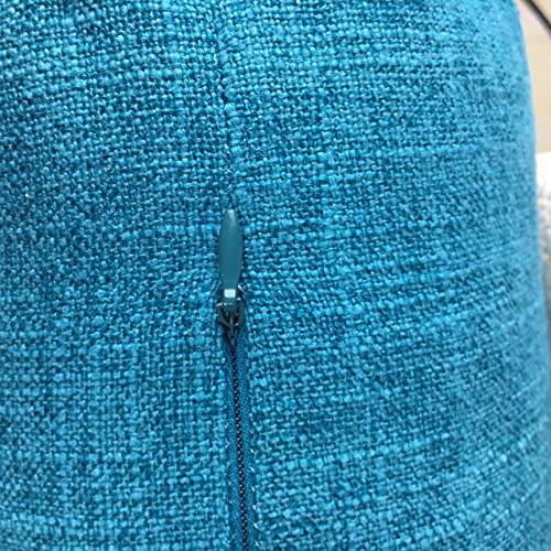 Neck Roll Pillow - color: Teal (Linen)