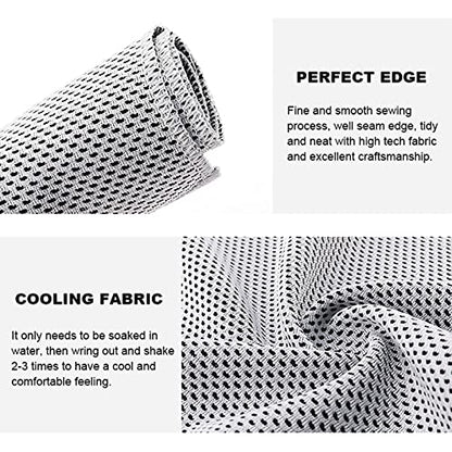 Pack of 20 Cooling Towel 40x12'' Ice Towel for Neck and Face Microfiber Chilly with Bag Breathable Yoga Gym Stay Cool Towels Sweat Rag for Workout Running Camping Pilates Beach, Light Gray - color: Light Gray