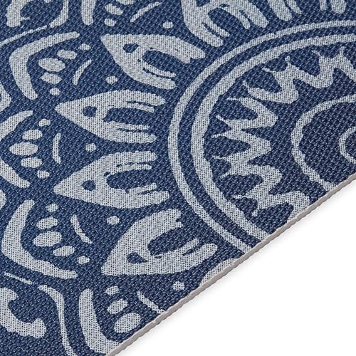 Gaiam Premium Yoga Mat, 6mm Thick Print Mat - color: Indigo Fade