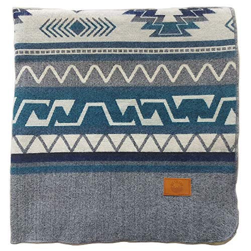 Inca Aztec Throw, Queen, King Blanket | Southwest Indian Navajo Boho Style | Native Cover for Camping, Bedding, Couch, Vanlife | Faux Alpaca, Lightweight, Hypoallergenic (Condor Gray, Queen) - color: Condor Gray, size: Queen