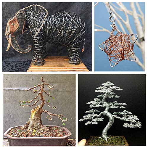 Bronze-1.0-Anodized Aluminum Bonsai Training Wire 250g Large Roll,Many Size to Choose,KSVZS Bendable Metal Wire for Crafts,Sculpting,Armature and Daily Use,Necessities for Family - size: Bronze-1.0, style: Bronze-1.0