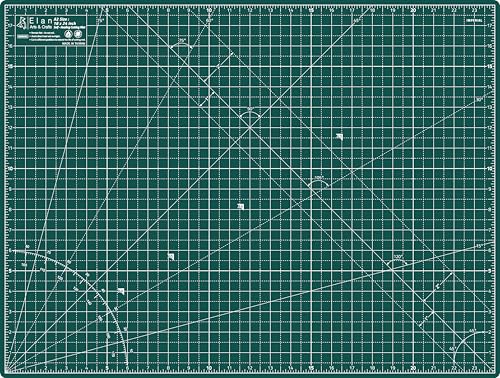 Elan Cutting Mat A2 Green, Self Healing Cutting Mat 18x24 Inch, 5-Ply Craft Board Green, Hobby Board for Crafts 18x24 Inch - style: 24 x 18"